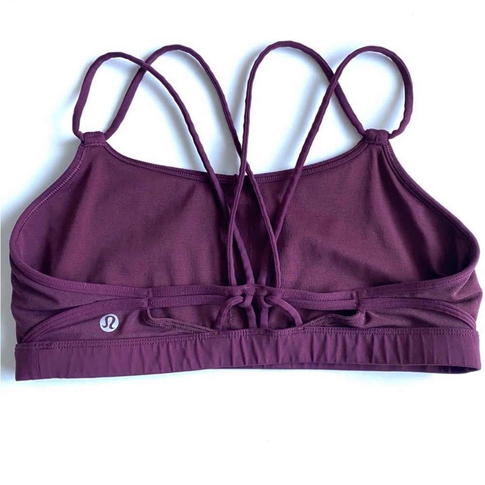 Lululemon Make a Move Bra size 6 Red Grape